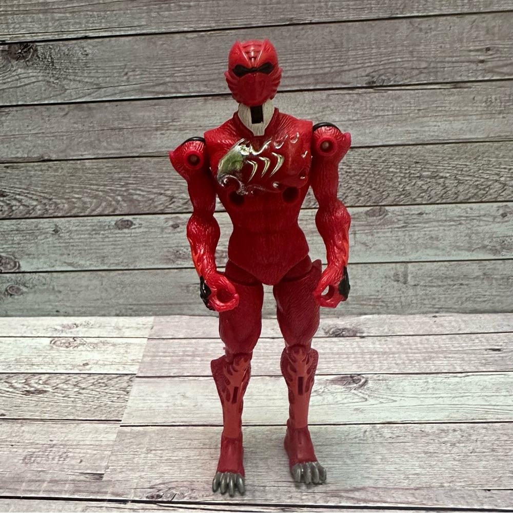 Power Rangers Bandai 2007 Jungly Fury Red Tiger  Action Figure